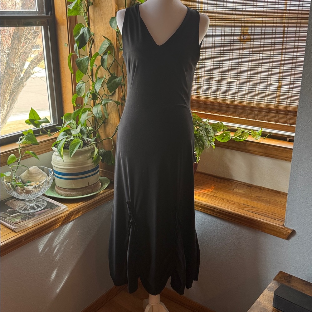 Georges Barhel Paris Women’s Long Maxi Black Sample Dress Made in France 2001